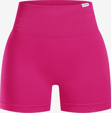 Pantalon de sport Smilodox en rose : devant