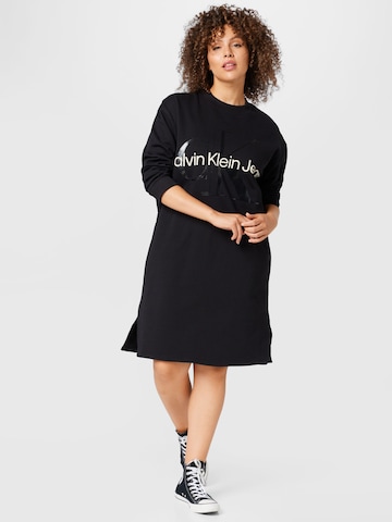 Calvin Klein Jeans Curve Dress in Black