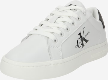 Calvin Klein Jeans Sneakers in White: front