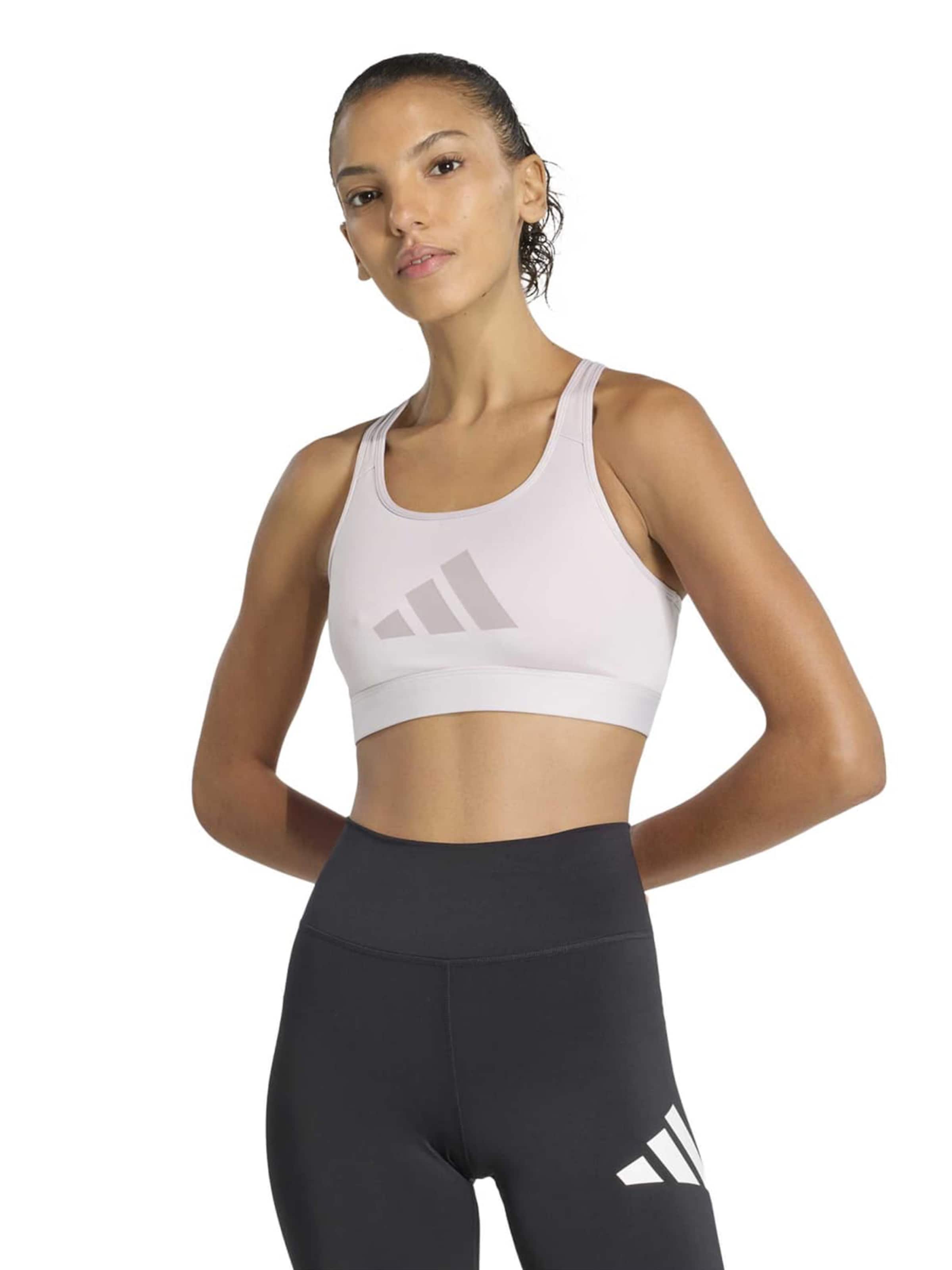 ADIDAS PERFORMANCE Бюстие Спортен сутиен 'POWER REACT' в лилав: отпред