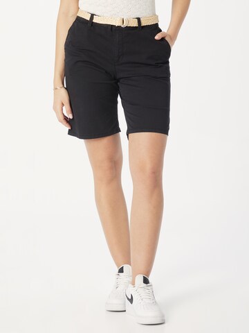 ESPRIT Loose fit Chino Pants in Black: front