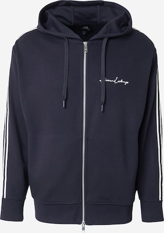 ARMANI EXCHANGE Sweat jacket in Blue: front