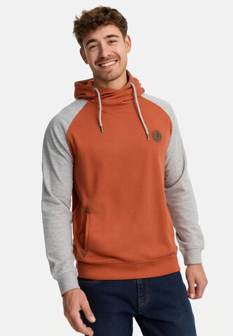 Sweat-shirt 'Rowland' INDICODE JEANS en orange : devant