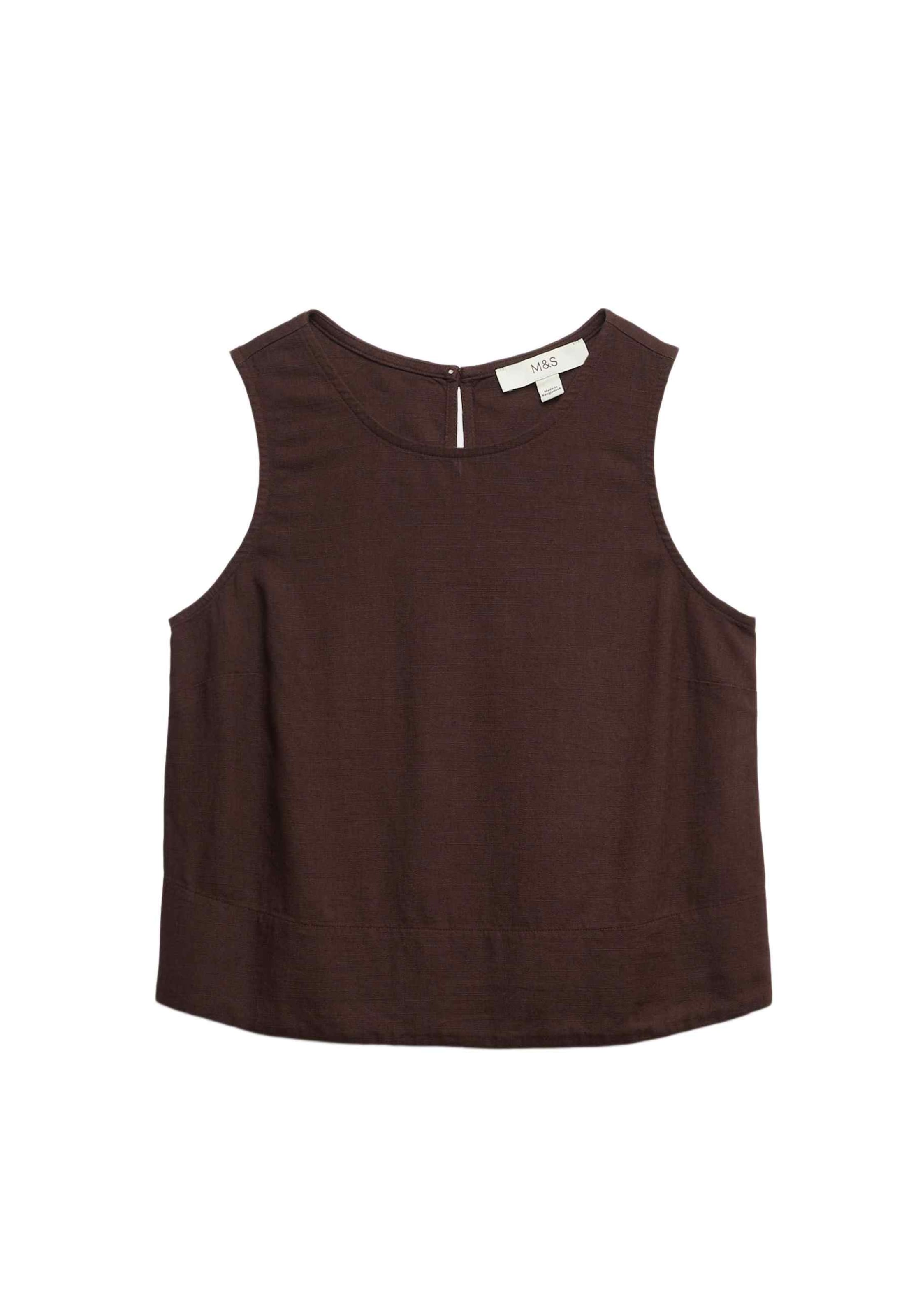 Haut Marks & Spencer en marron : devant