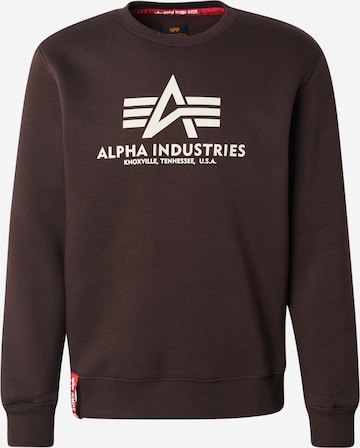 Felpa di ALPHA INDUSTRIES in marrone: frontale