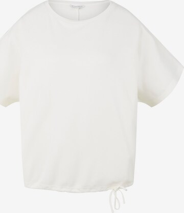 T-shirt TOM TAILOR en blanc : devant