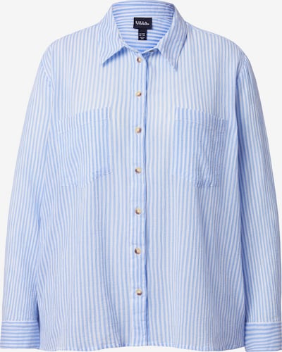 Ulla Popken Pusero värissä vaaleansininen / valkoinen, Tuotenäkymä