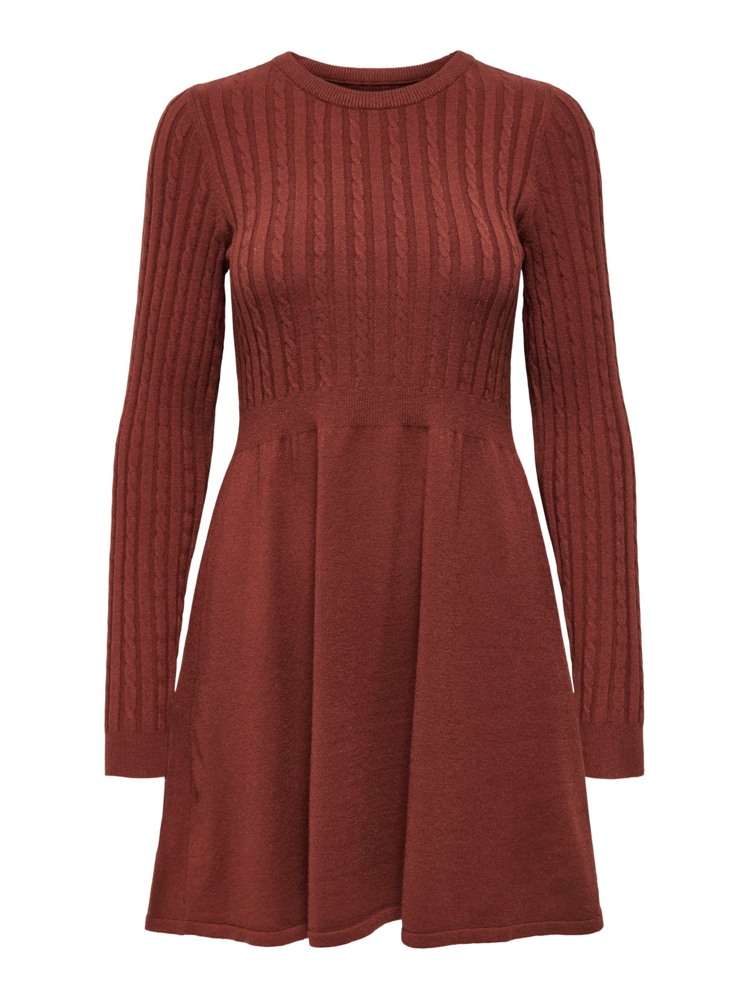 ONLY Strikkjole 'FIA' i rød, Produktvisning