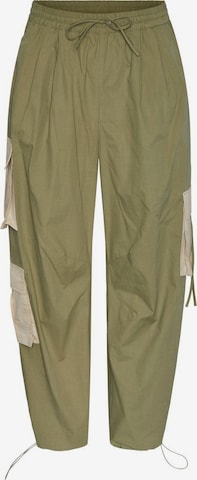 Loosefit Pantaloni 'Kim' di IIQUAL in verde: frontale