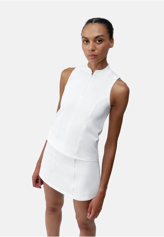 T-shirt fonctionnel 'Soleil' Born Living Yoga en blanc : devant