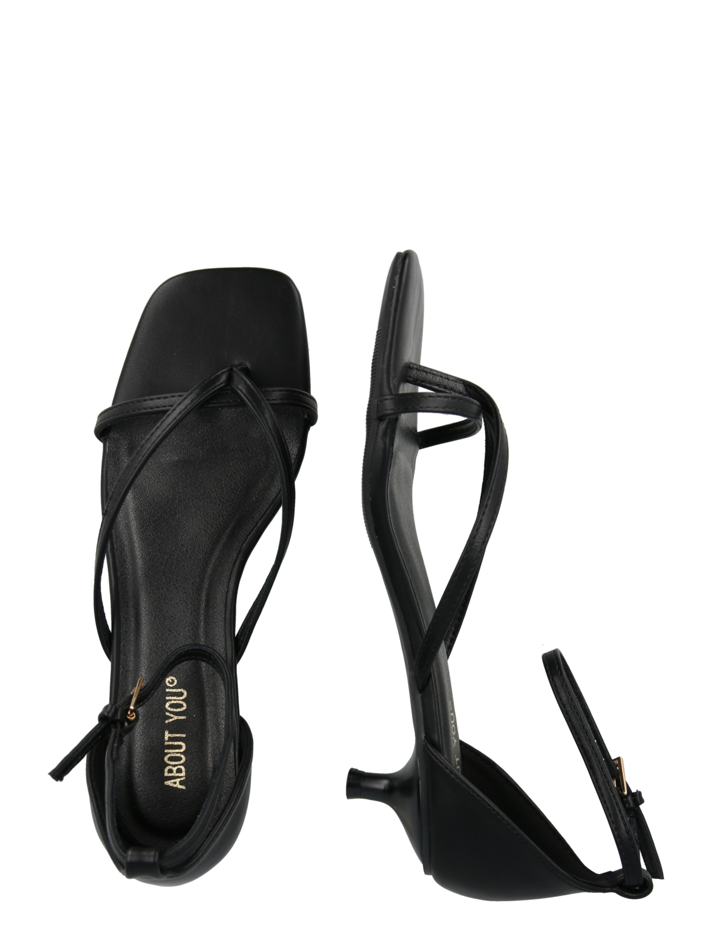 ABOUT YOU T-bar sandals 'Enya' in Black