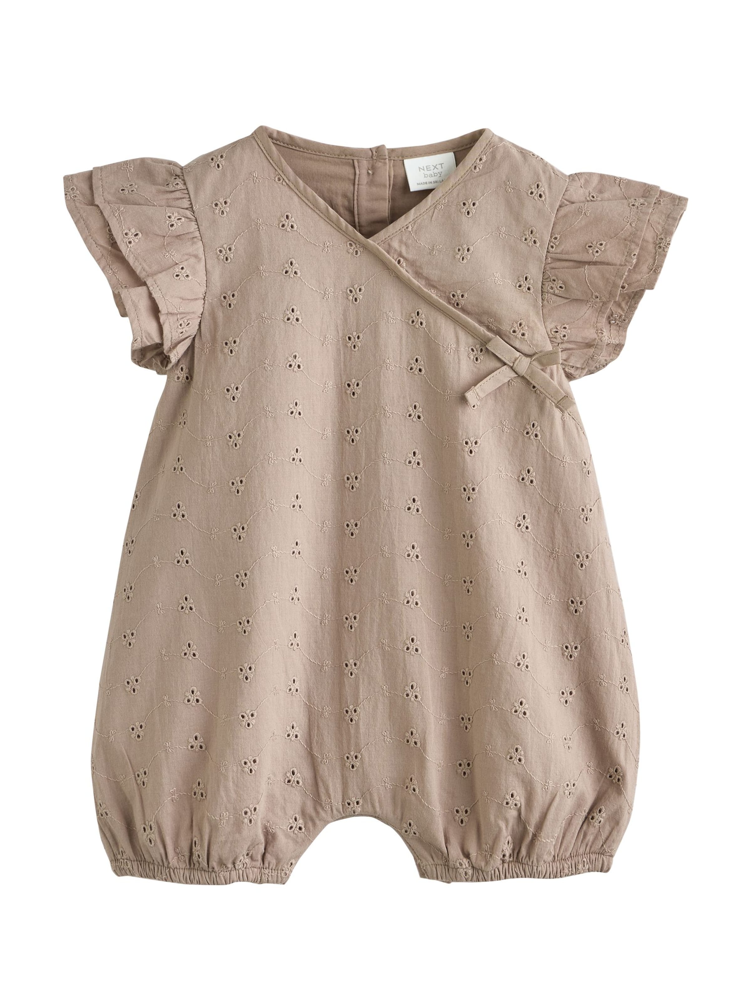 Next Ползунки/боди в Коричневый: спереди