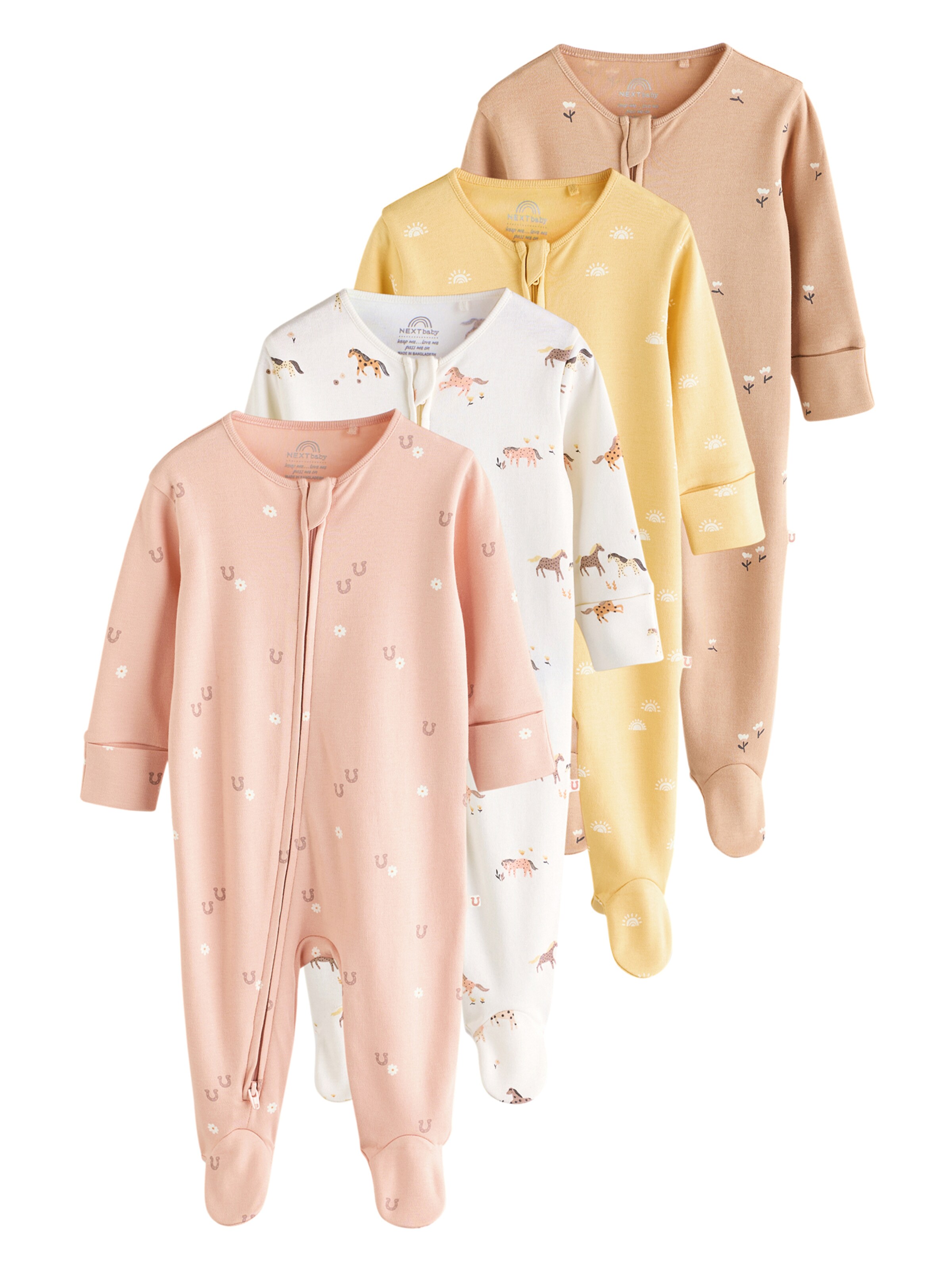 Next Πιτζάμα σε κίτρινο: μπροστά