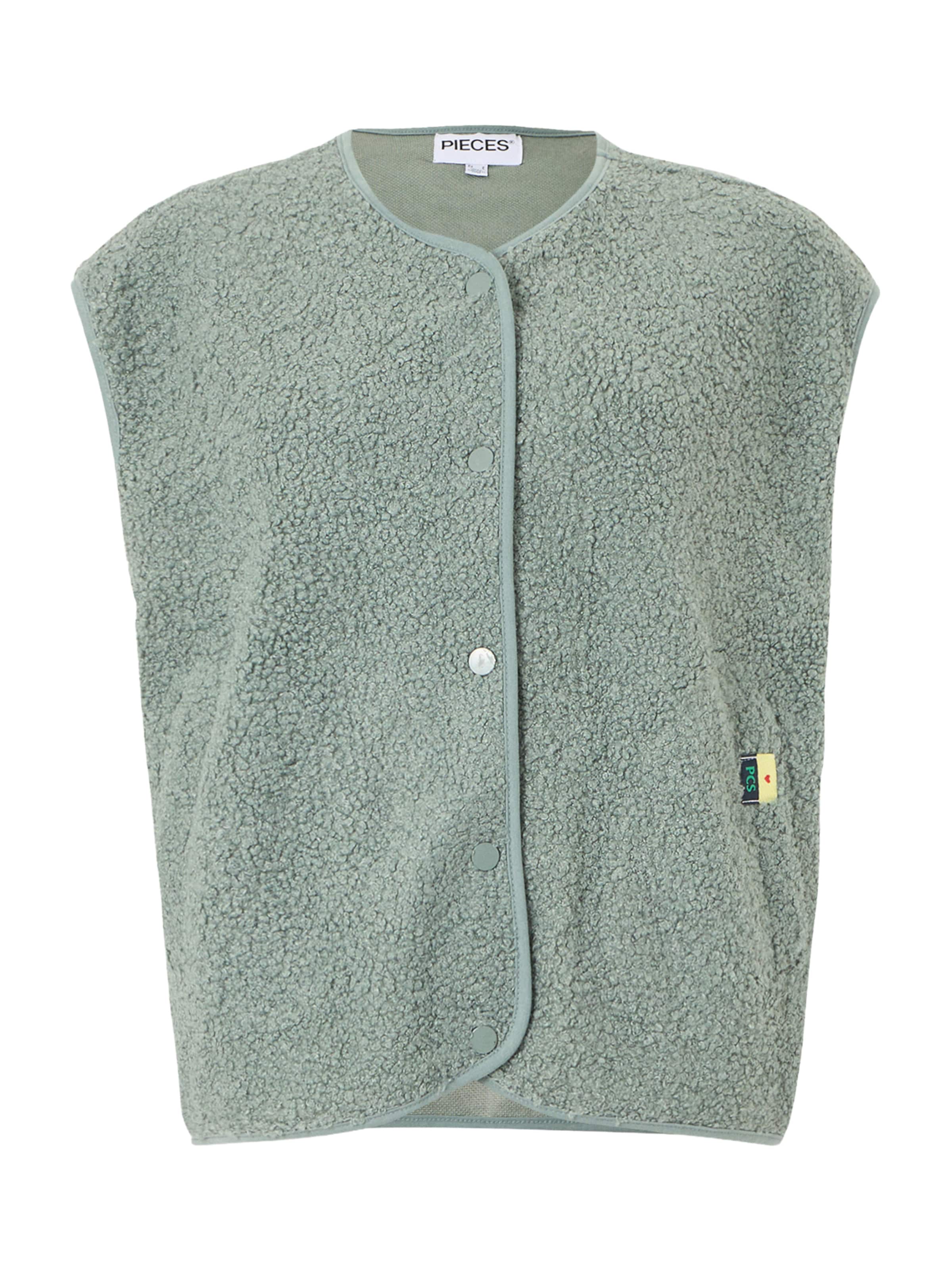 PIECES Weste 'PCKATTY' in Grün: Vorderseite