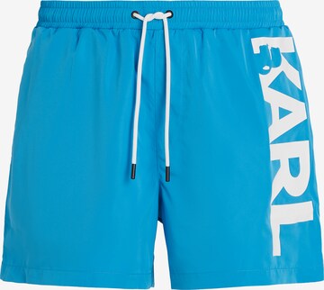 Karl Lagerfeld Zwemshorts in Blauw: voorkant