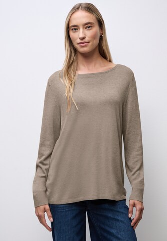 STREET ONE Sweater in Beige: front
