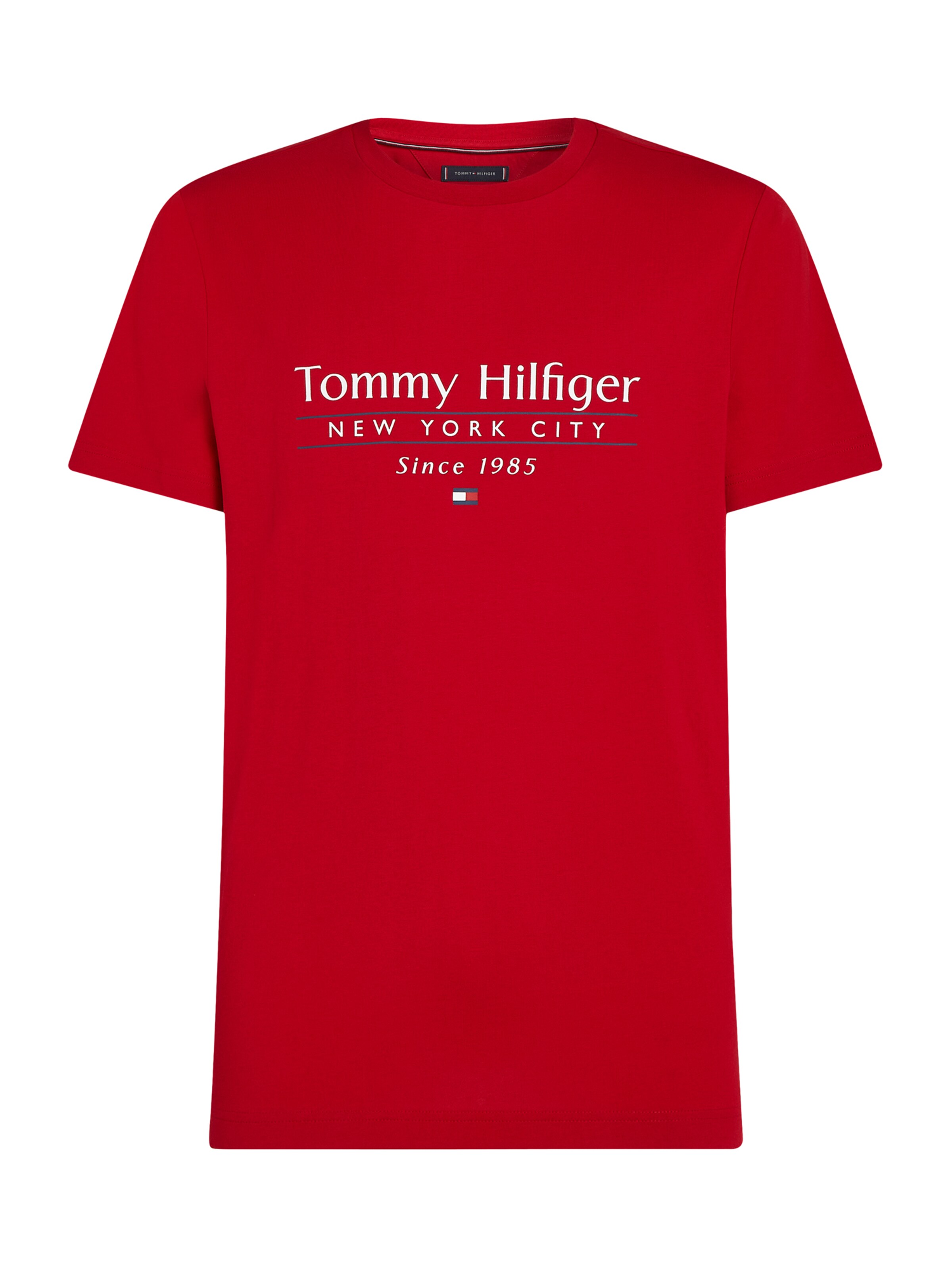 TOMMY HILFIGER T-shirt i röd: framsida