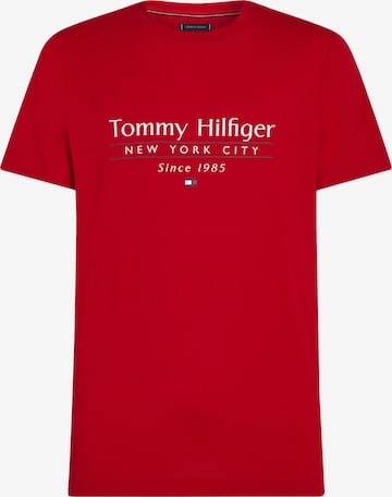 T-Shirt TOMMY HILFIGER en rouge : devant