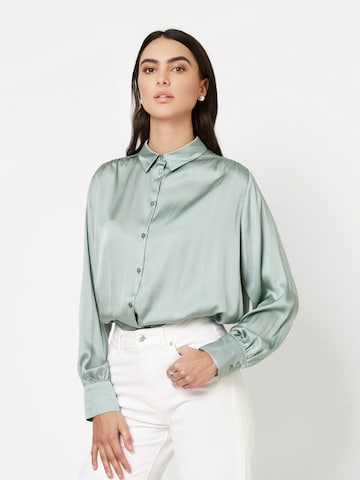 DESOTO Bluse 'LENA' in Grün: Vorderseite