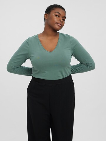 Vero Moda Curve Shirt 'Paxi' in Groen: voorkant