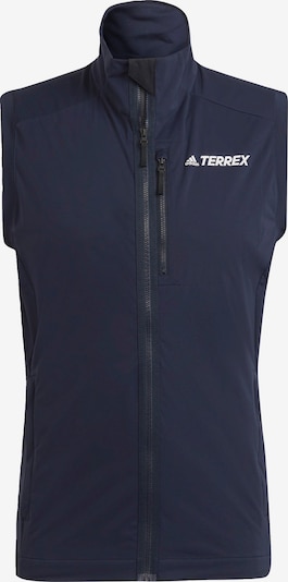 ADIDAS TERREX Sportbodywarmer 'TERREX Xperior' in de kleur Blauw / Wit, Productweergave