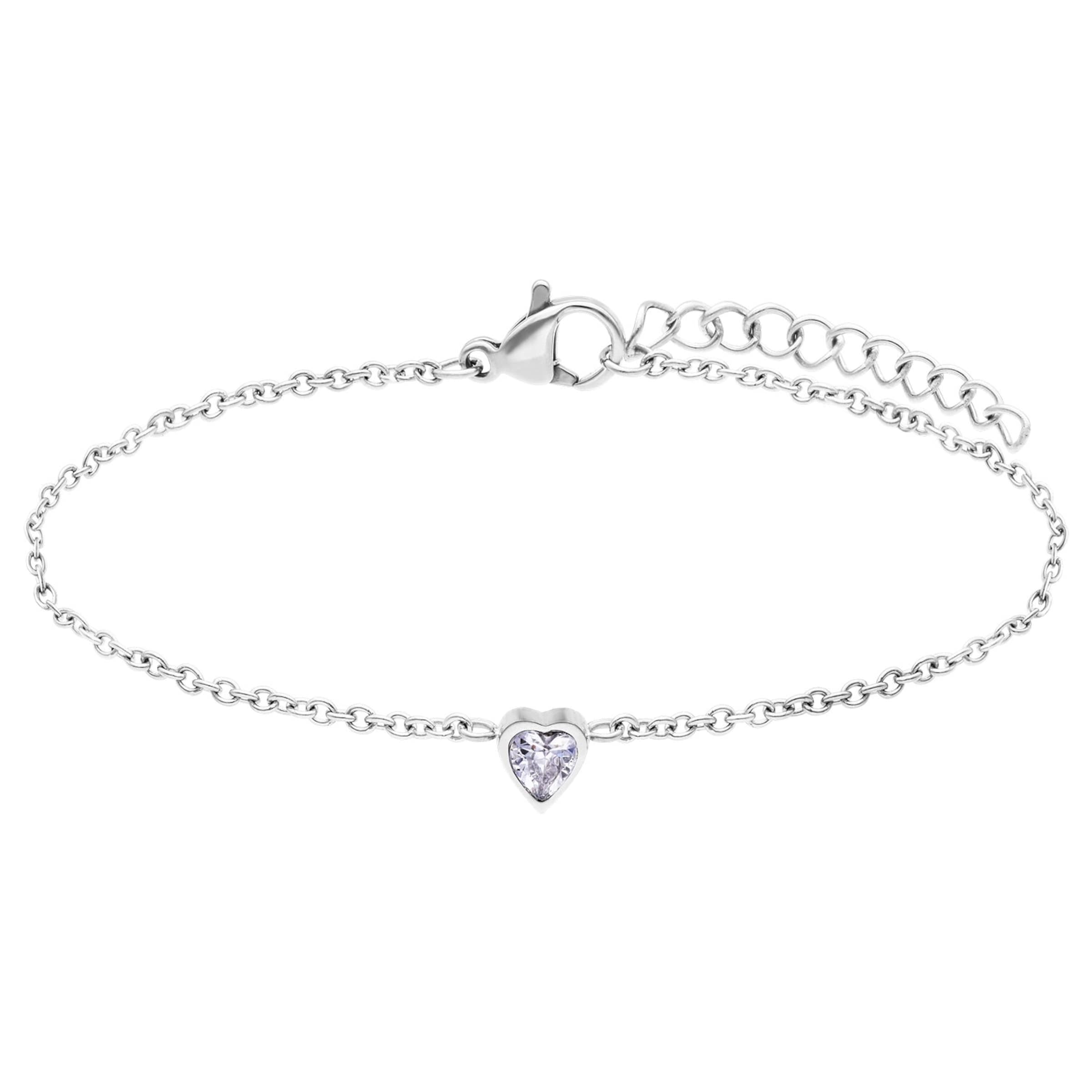 Lucardi Armband 'Essentials' in Silber: Vorderseite