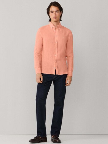 Coupe regular Chemise 'Ess' Hackett London en orange