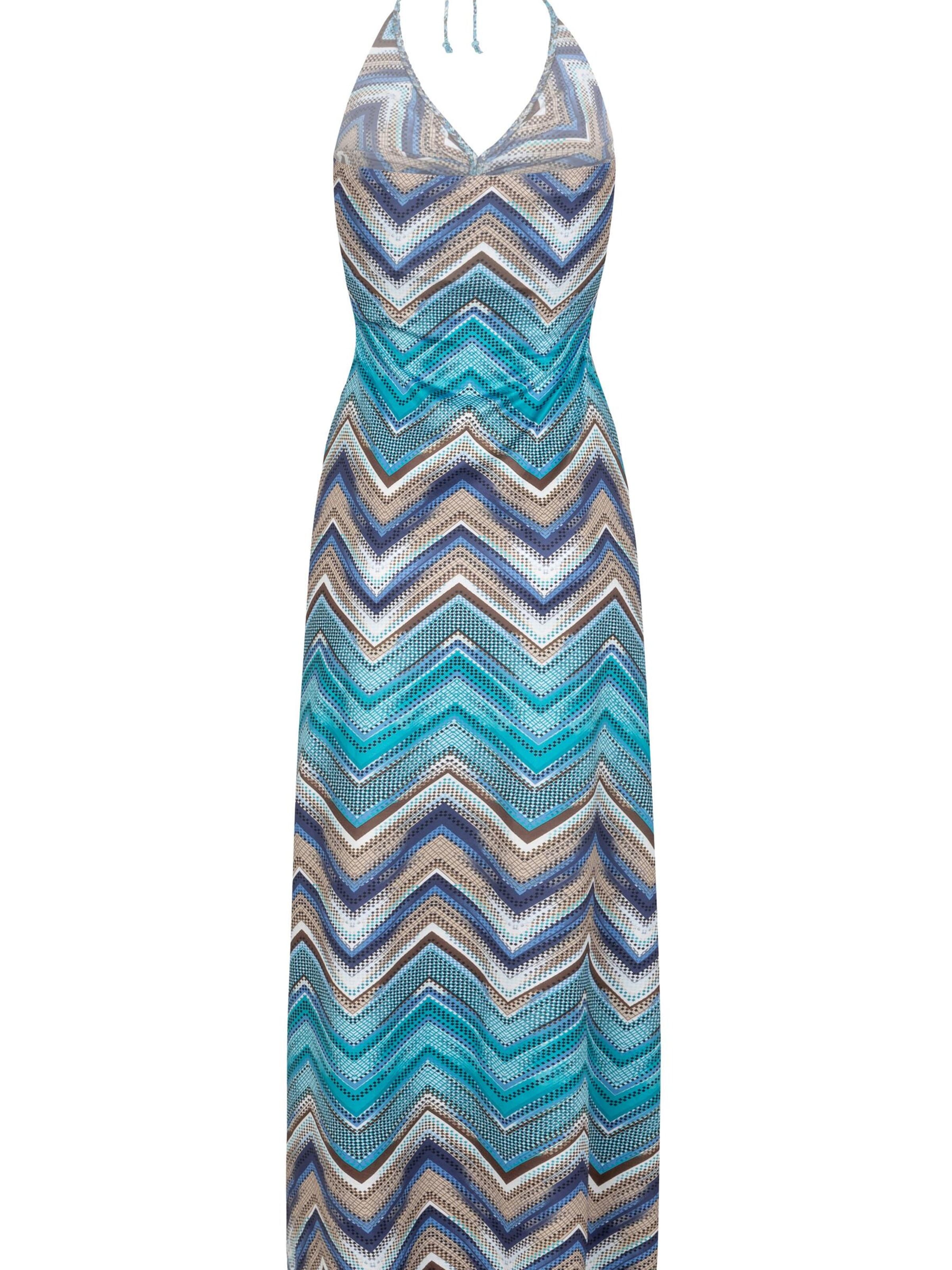 Chic by Lirette Jurk 'Halter dress Myzithres' in Blauw