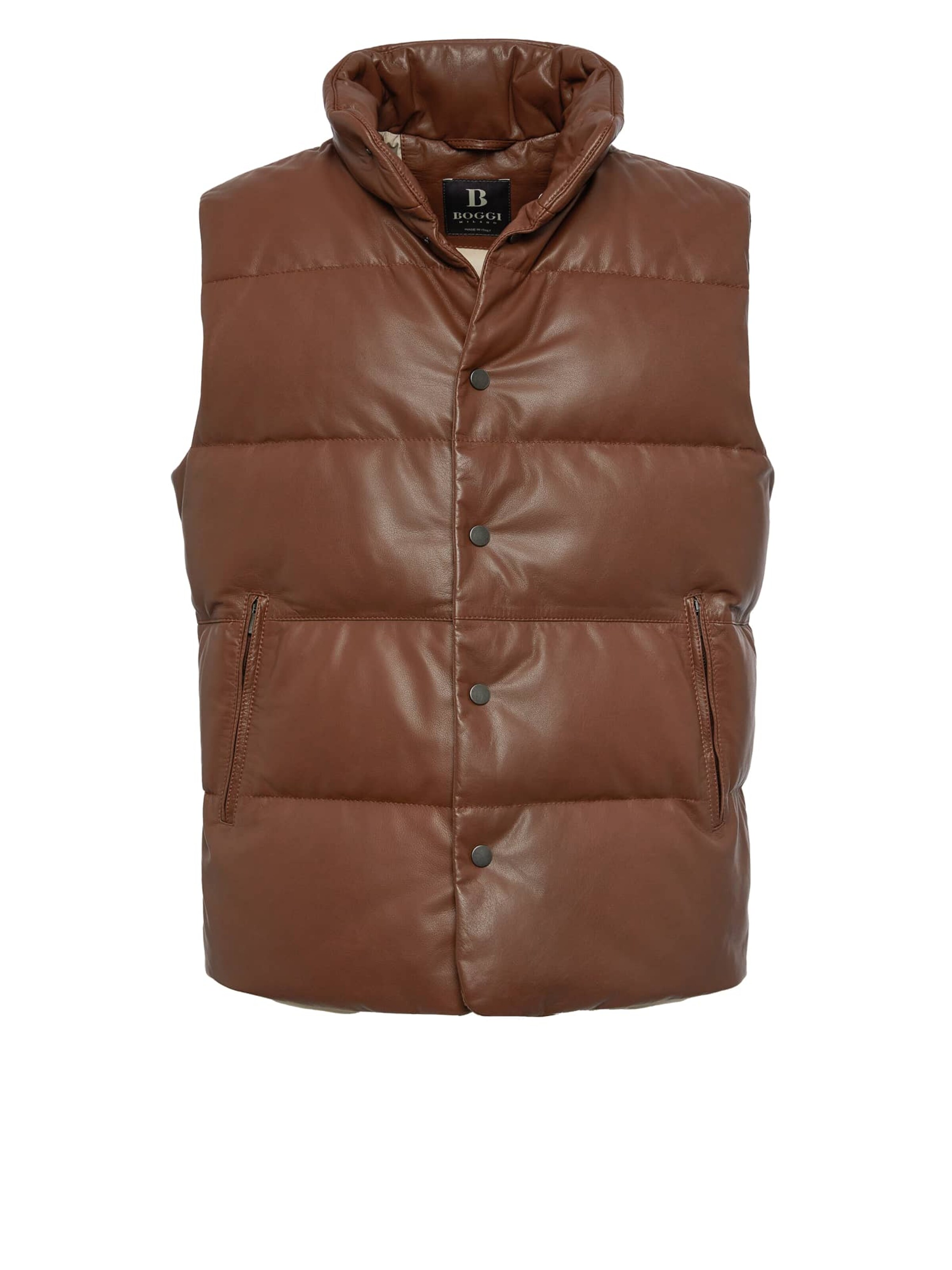 Boggi Milano Vest in Brown: front