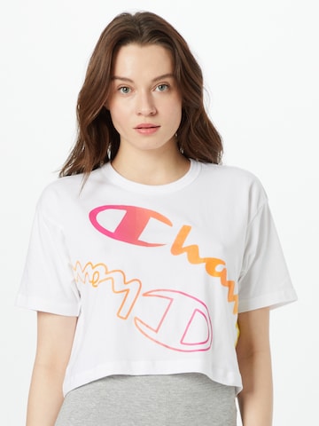 T-shirt Champion Authentic Athletic Apparel en blanc : devant