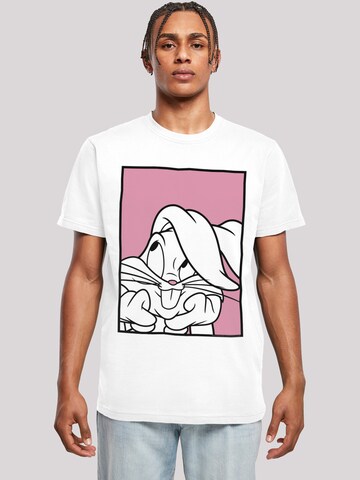 F4NT4STIC Shirt 'Looney Tunes Bugs Bunny Adore' in Weiß: predná strana