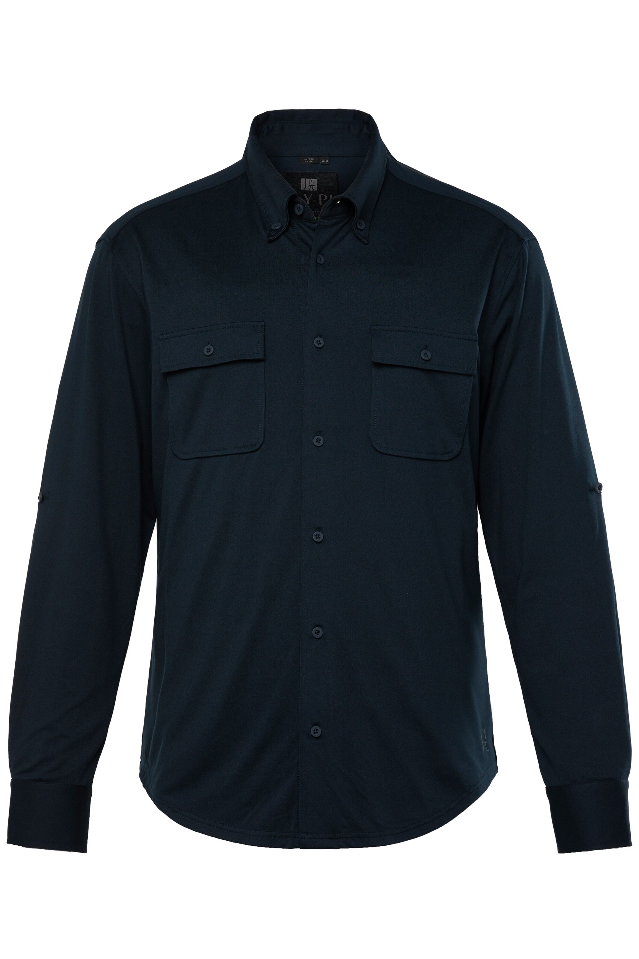 JAY-PI Regular Fit Funktionshemd in Blau: Vorderseite