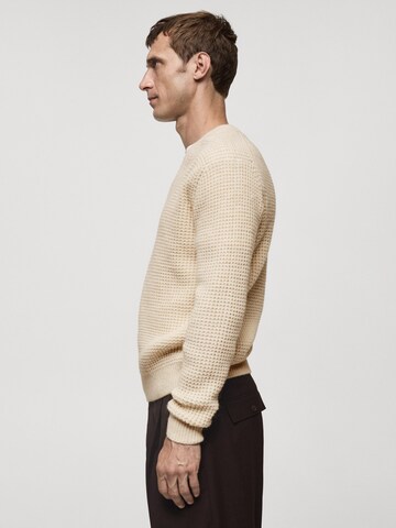 MANGO MAN Trui 'Sugar' in Beige