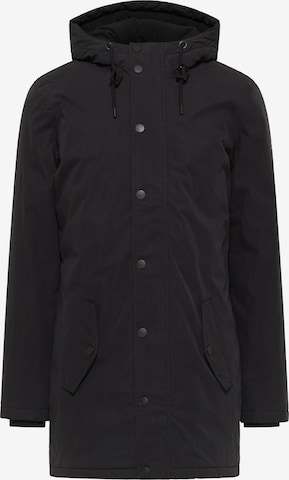 ICEBOUND Winter Coat in Black: front