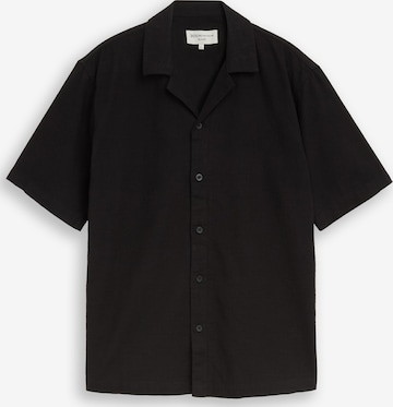 TOM TAILOR DENIM - Ajuste confortable Camisa en negro: frente