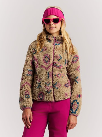 PROTEST Fleece jas 'PRTKylee JR' in Bruin