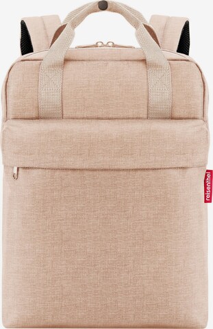 REISENTHEL Backpack in Beige: front