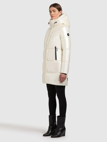 Manteau d’hiver ' Haya Shiny-YM ' khujo en blanc