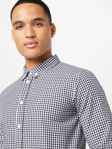 ABOUT YOU Regular fit Button Up Shirt 'Caspar' in Blue