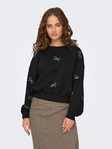 ONLY Sweatshirt 'ONLBerit' in Schwarz: Vorderseite