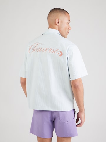 CONVERSE Comfort Fit Hemd 'CHEV' in Blau: Vorderseite