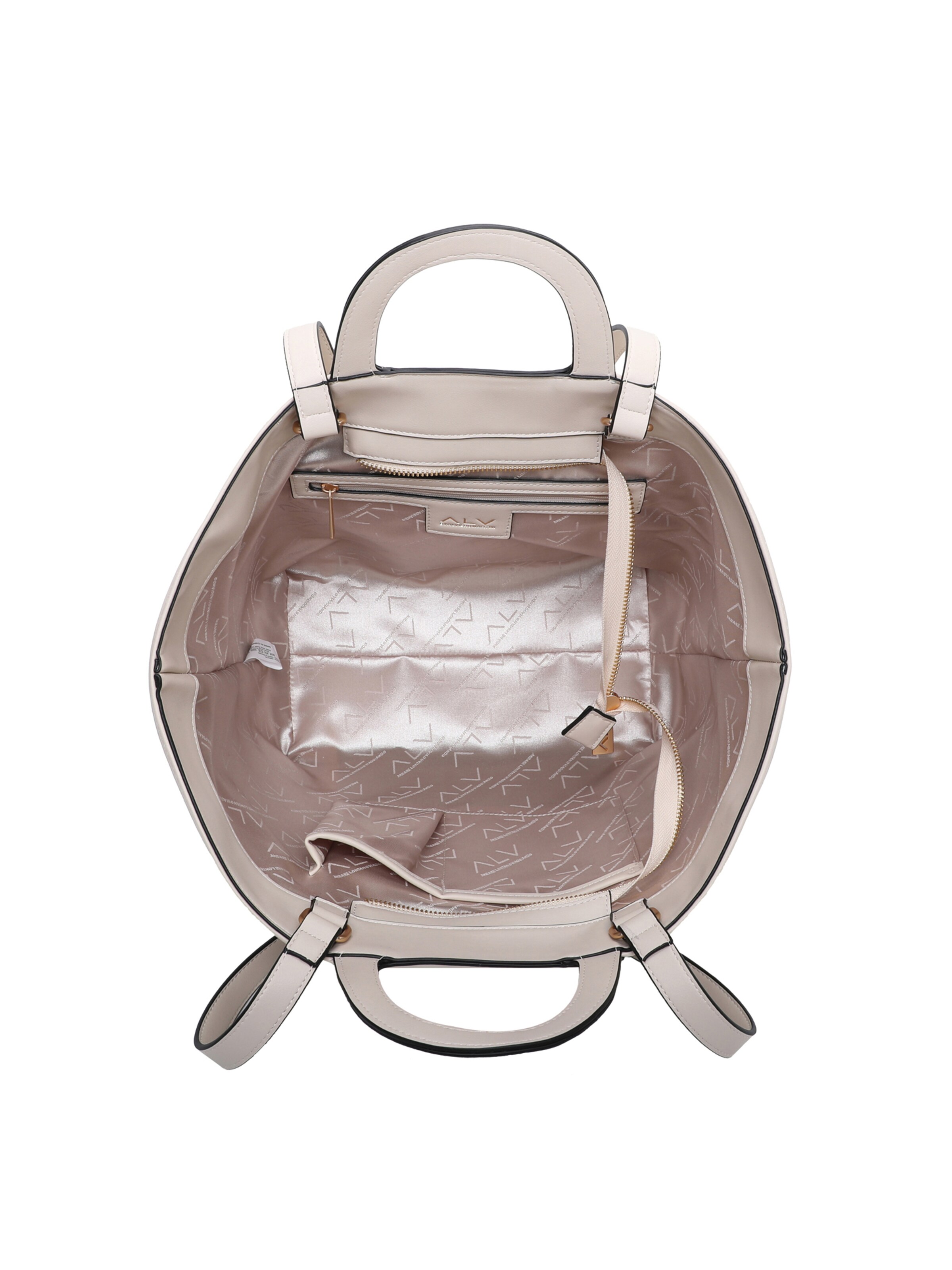 Borsa a spalla 'Borsa a Spalla Donna ALV Polyurethane con Zip e Tracolla Rimovibile' di ALV By Alviero Martini in bianco