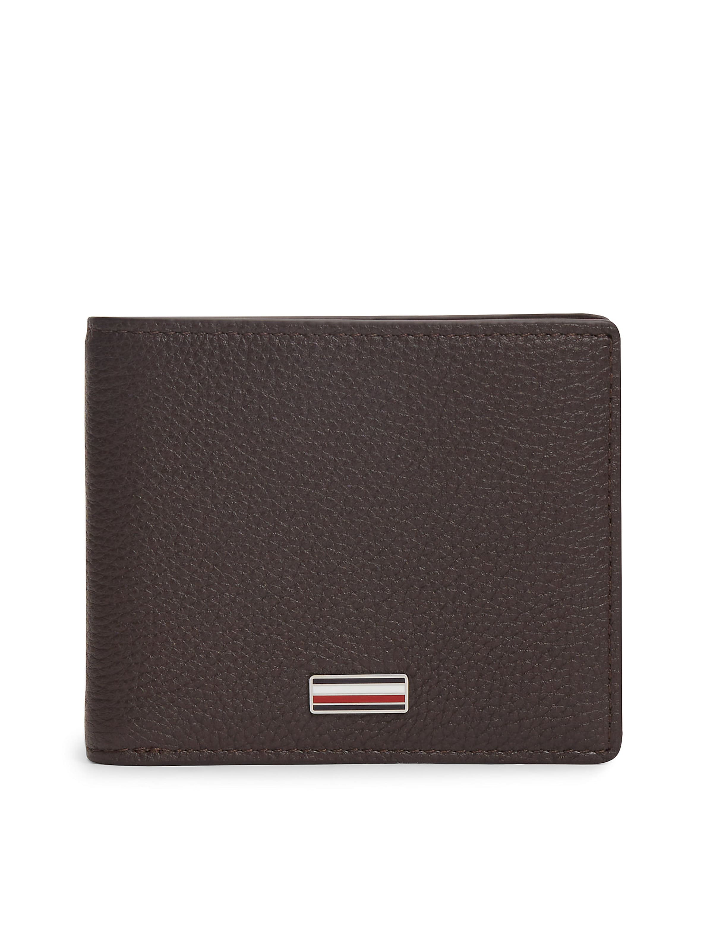 Porte-monnaies TOMMY HILFIGER en marron : devant