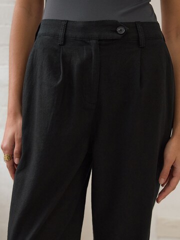 Next Regular Pleat-front trousers in Black