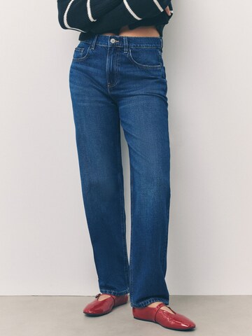 Next Vat Jeans in Blauw: voorkant