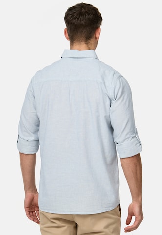 INDICODE JEANS Regular fit Overhemd 'Bran' in Blauw