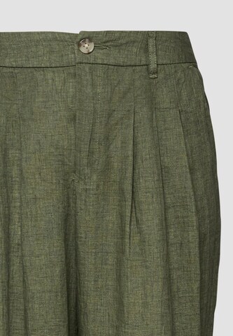 Wide Leg Pantalon à pince s.Oliver en vert