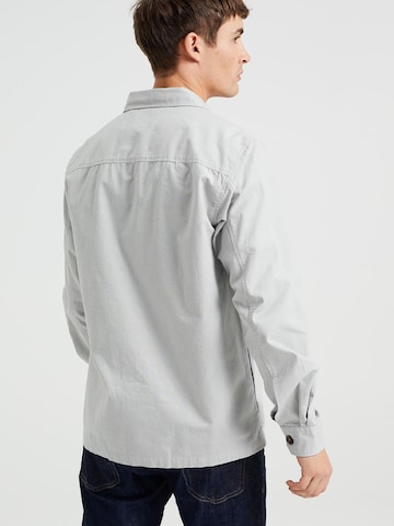 WE Fashion Comfort fit Button Up Shirt in Grey