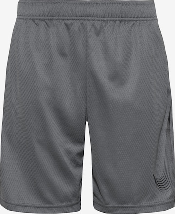 NIKE Workout Pants in Grey: front