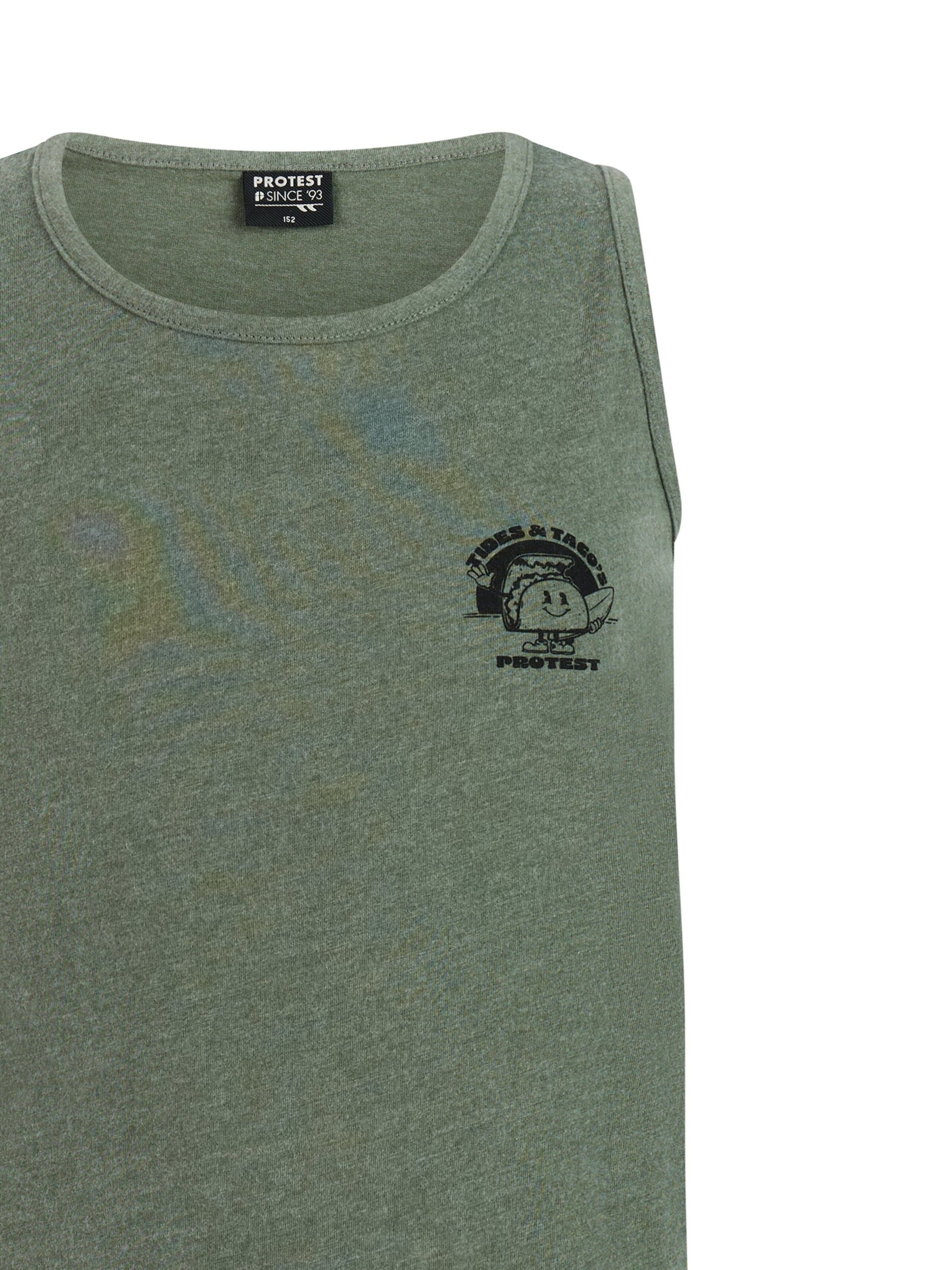 PROTEST Shirt 'PRTRemix JR' in Groen